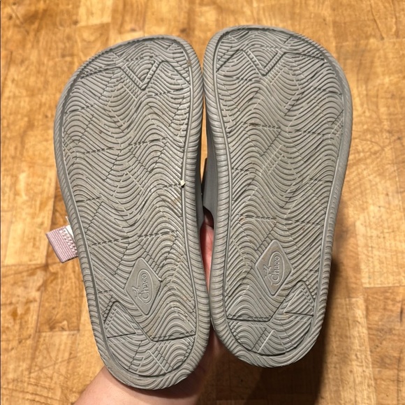 Chaco Gray and Pink Sandals with Cushioned Sole - Picture 4 of 4